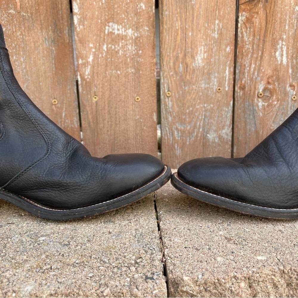 BOULET Men’s Black Leather Pull On Congress Ankle Boot Shoe Size 9 - Picture 7 of 16